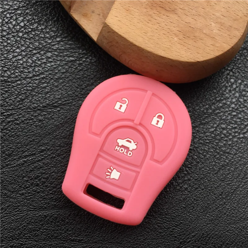Силиконовый чехол для ключа Nissan Maxima Altima Sentra Versa 4 кнопки смарт ключа|car key case cover|key