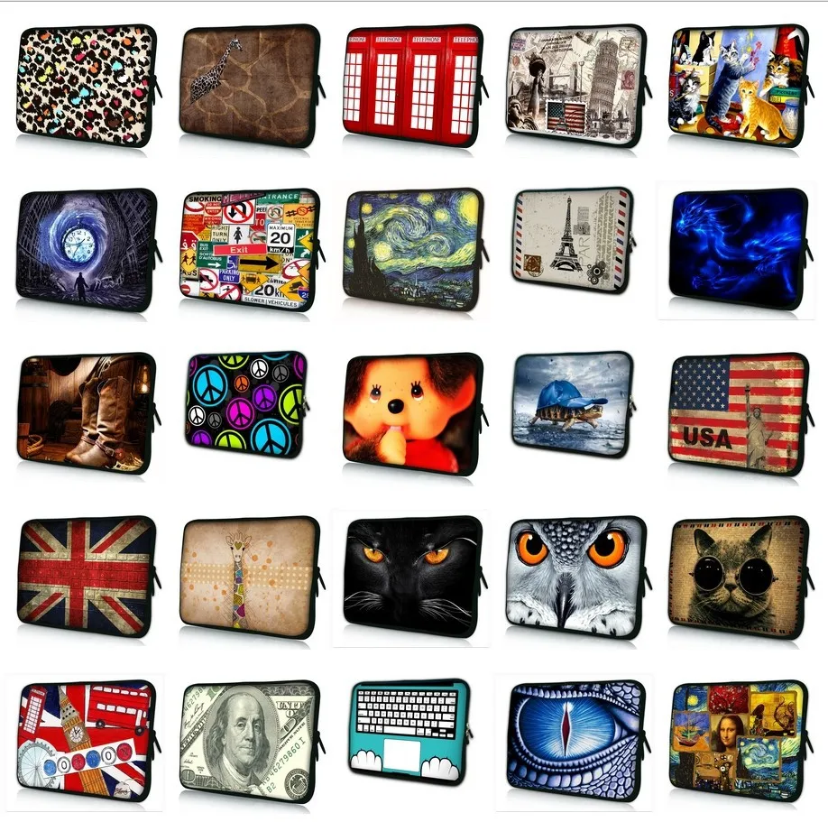 

New Fashion Soft Laptop Sleeve Bag Case For Macbook ASUS Dell HP 9.7'' 10.1 11.6 13 13.3 14 14.4 15 15.4 15.6'' Computer #K