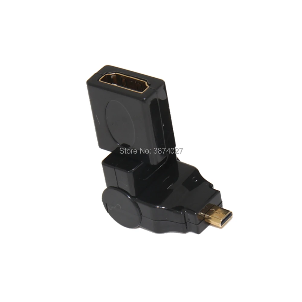 Новинка Micro HDMI-совместимый штекер-HDMI гнездо 180/360 градусов вращение 90