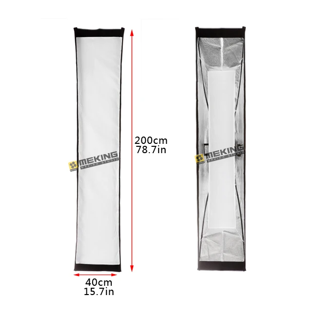Meking Softbox 40cmx200cm / 16&quotx80&quot Strobe mono light with Speed ring Bowens Mount photographic Photo Studio Accessories |