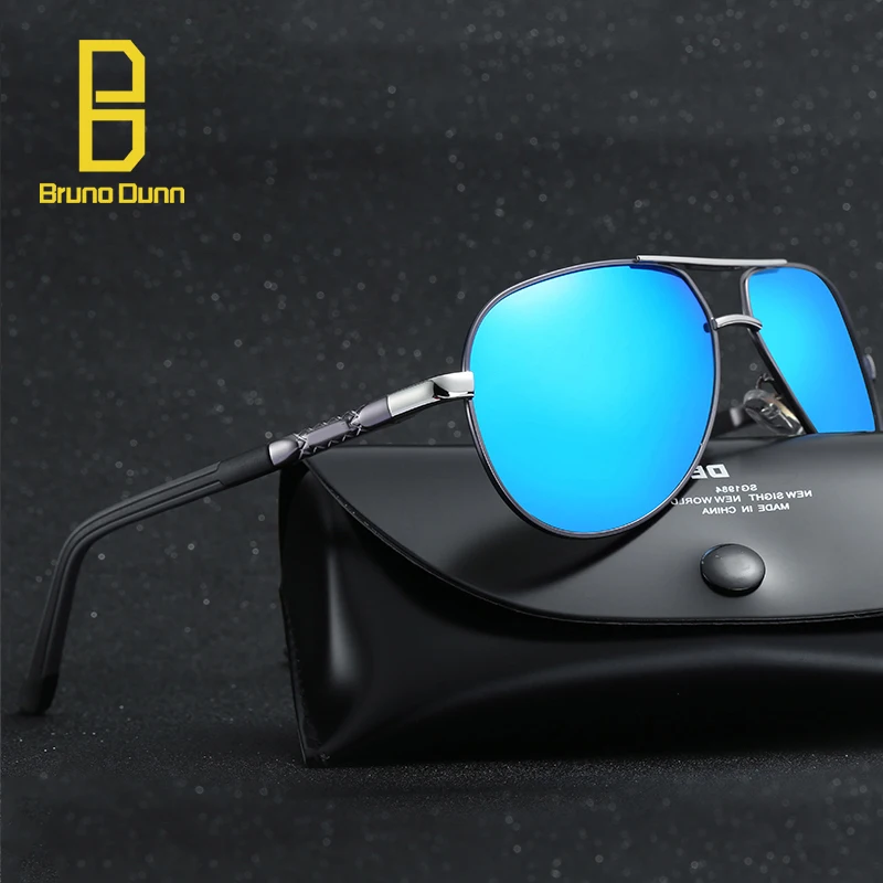 Bruno Dunn Aluminum Men Sunglasses Polarized Luxury Mercedes Brand Sun glases for Driving oculos aviador escuro gunes gozlugu images - 2