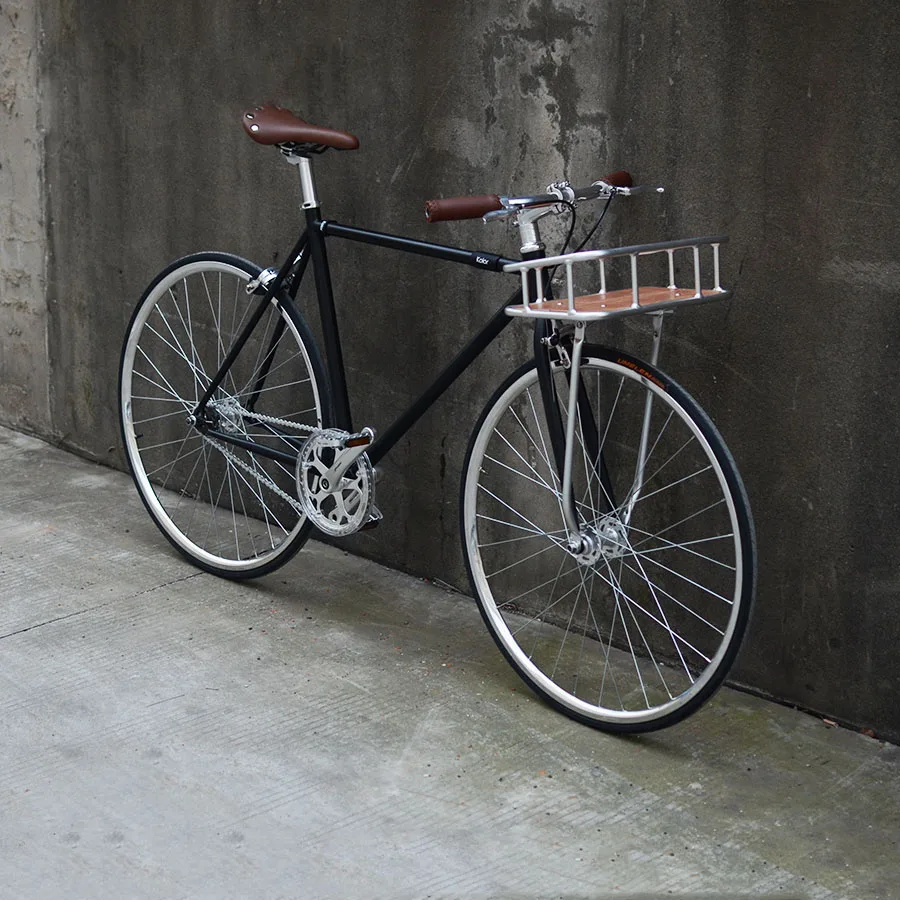 fixed gear bike basket fixie Panniers Multi-functional Vintage 700C track Basket Bicycle Accessories | Спорт и развлечения