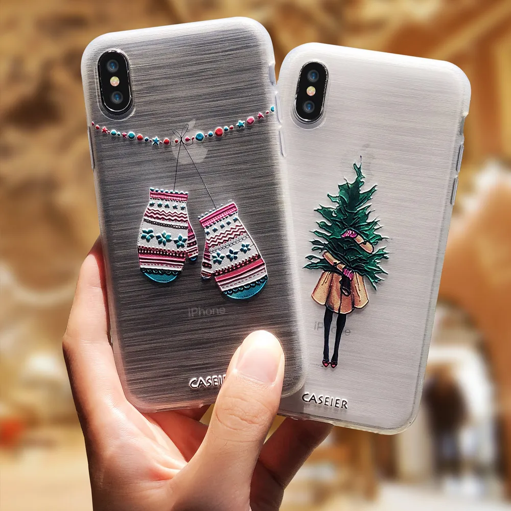 CASEIER новогодний чехол для Huawei P20 Pro P9 Mate 20 Lite P Smart 2019 телефона с рождественским