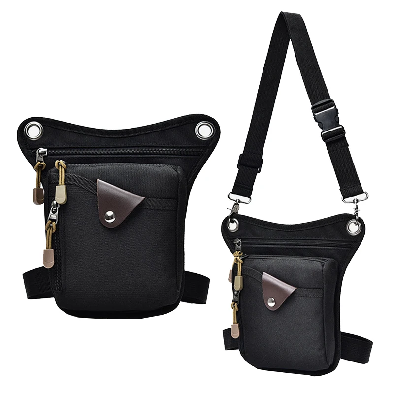 Fashion Nylon Men Legsbag New Unisex TacticalLeg Fanny Pack Casual Boys Waist Bags Multi-function Crossbody Shoulder Bags Male