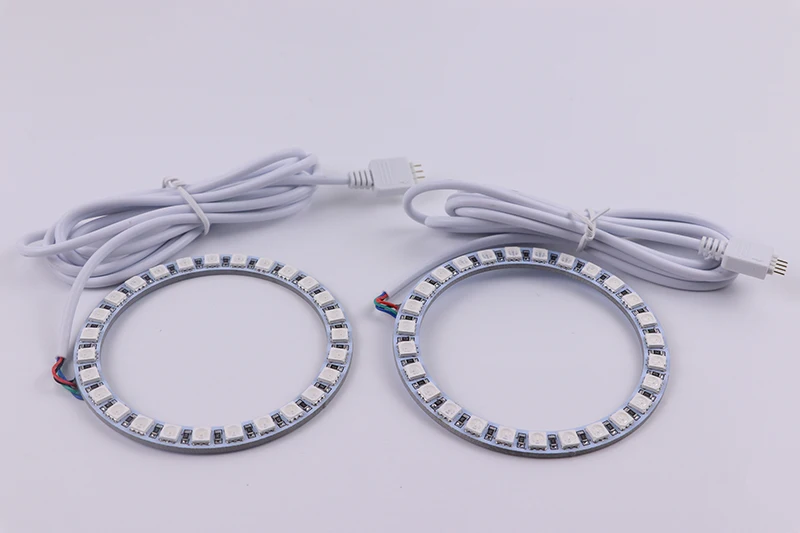 Latest Headlight Multi-color RGB LED Angel Eyes Halo Ring Eye DRL RF Remote Control for Alfa Romeo Mito 2008- Accessories