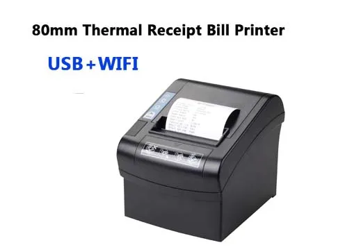 USB WIFI 260 мм/сек высокоскоростной 80 мм Термопринтер wifi/LAN/серия/USB чековый принтер термальный для кухни POS системы супермаркета - Цвет: USB WIFI