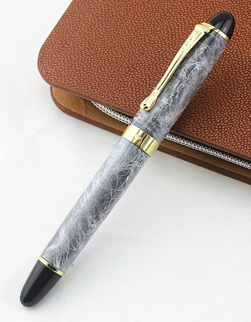 Jinhao X450 металлический круглый РОЛИК ручка без пенал Роскошные школьные канцелярские принадлежности Роскошный письменный милые ручки - Цвет: K