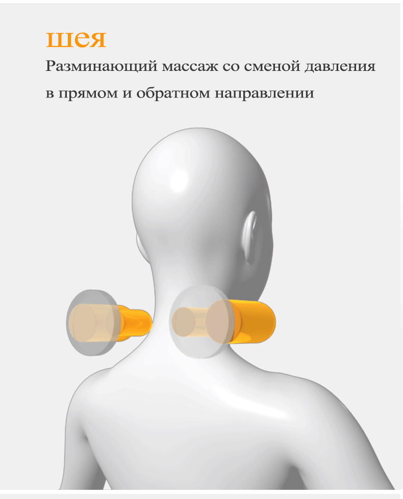 LEK 909A Электрический массажер для тела, вибрация шиацу, Массажная подушка для шеи и спины, кресло с подогревом, облегчение боли в спине, горячий продукт