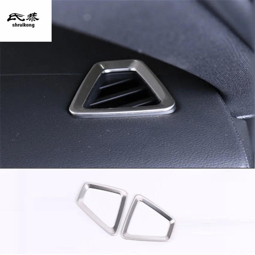 

2pcs/lot Stainless steel High position air conditioning outlet decoration cover for 2018 2019 VOLVO XC60 car accessories