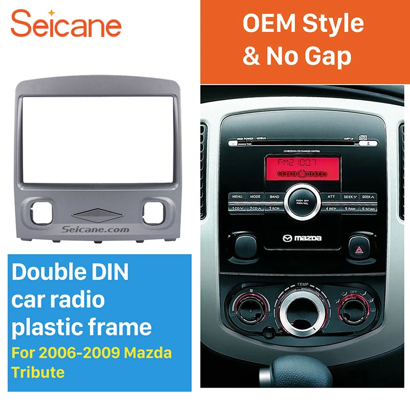 

Seicane радио GPS 2 Din в автомобиль Fascia комплект стерео панели для 2006 2007 2008 2009 Mazda Tribute аудио интерфейс отделка рамка