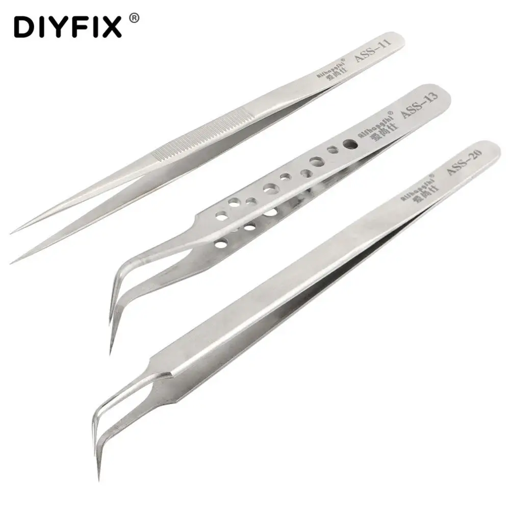 DIYFIX точные пинцеты для электроники промышленные антистатические прямые