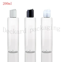 wholesale 200ml empty transparent plastic lotion bottle 200cc pet liquid medicine containerclear plastic pet cosmetic bottles