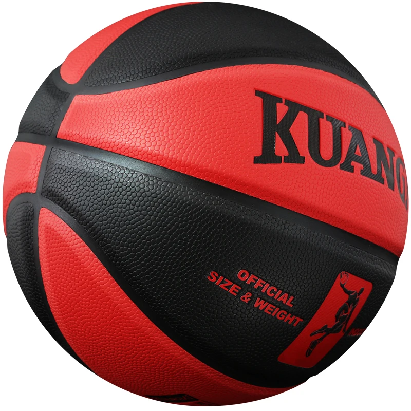 

Kuangmi PU Leather Basketball Official Size 7 Indoor Outdoor Basketball Ball training game 2 colors Free With Net bag+ Needle