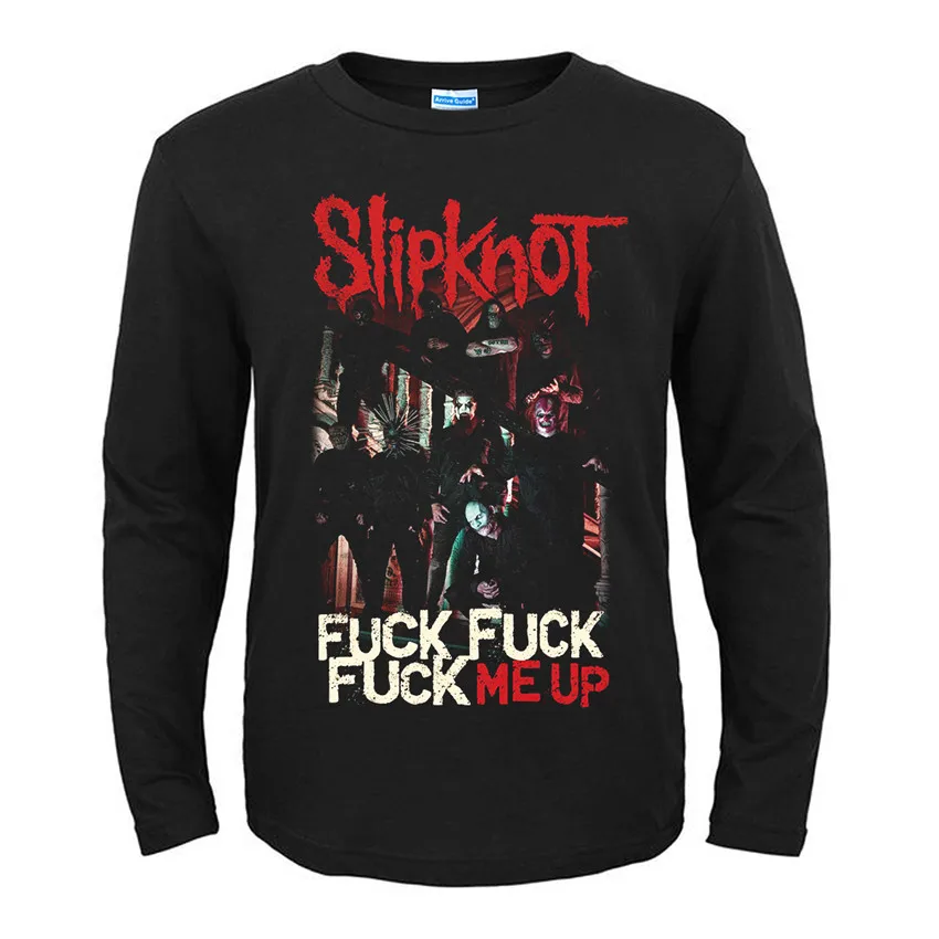 31 конструкции Америке группы Slipknot рок черный футболка бренд полный рубашка с длинным рукавом тяжелых металлов хлопка camiseta панк-рокер уличная - Цвет: 4