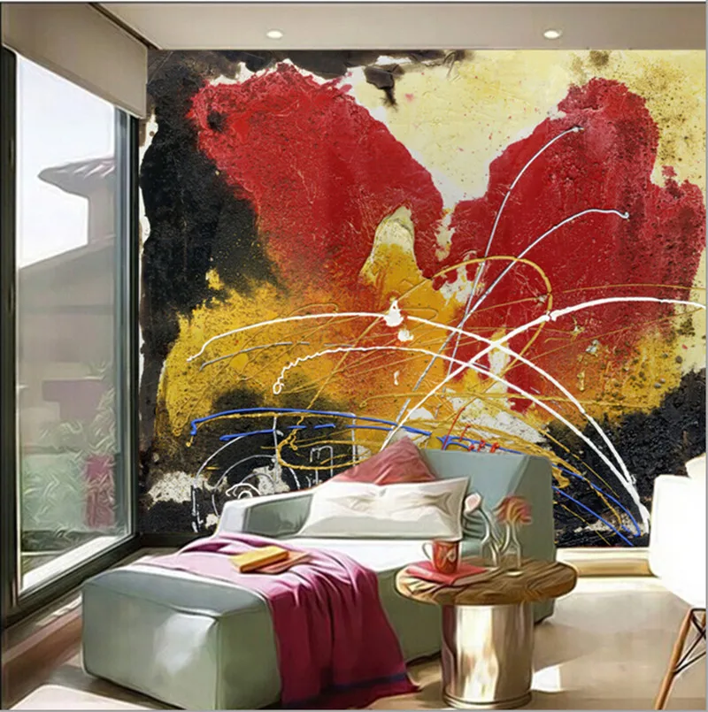 

Custom 3D large mural,Hd graffiti abstract oil paintings papel de parede ,living room TV wall bedroom wallpaper