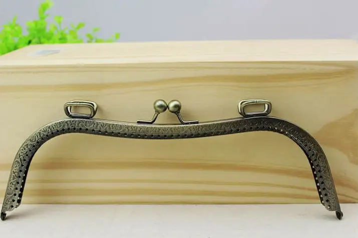 27 см 3 шт./лот ретро узор сумка кошелек рамка м форма бронзовая Сумочка поцелуй