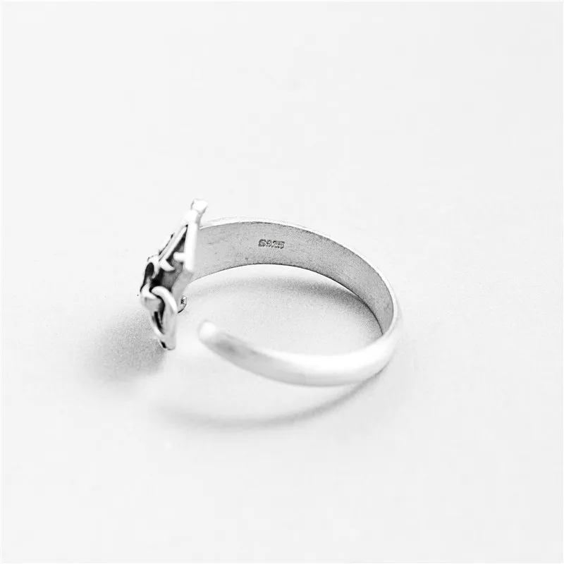 Женское Винтажное кольцо из серебра 100% пробы с регулируемым размером|Кольца| |