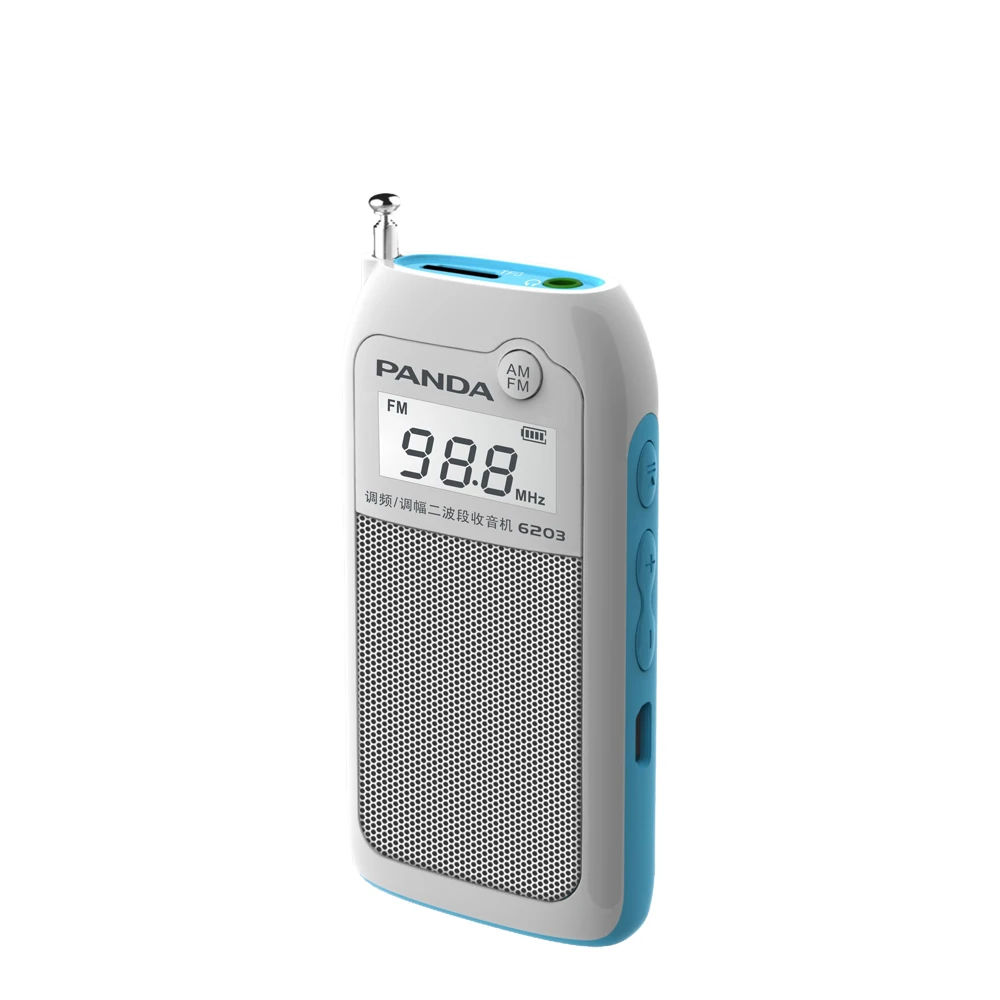 Оригинальный портативный мини MP3 плеер Panda 6203 с TF картой FM радио|Радиоприёмники| |