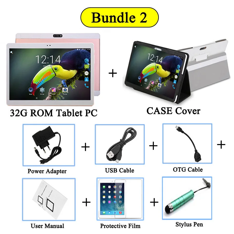 3G 32G ROM Add CASE Глобальный Лидер продаж DHL 10-дюймовый планшетный ПК 3g 4 аппарат не привязан к оператору сотовой связи Android 8,0 Octa Core 4 Гб Оперативная память 64 Гб Встроенная память, Wi-Fi, gps 10,1 ips 1280*800+ подарки - Комплект: 3G 32G ROM Add CASE