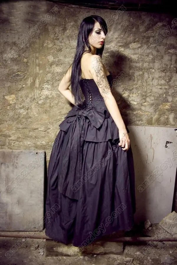 Винтажный корсет с крестом вампира Черные Готические свадебные платья Новое