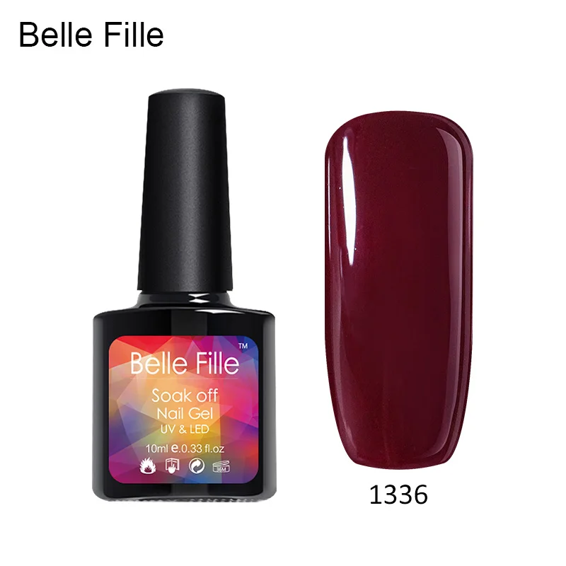 Гель лак для ногтей Belle Fille телесного цвета яркий маникюрный УФ впитывающий ногти