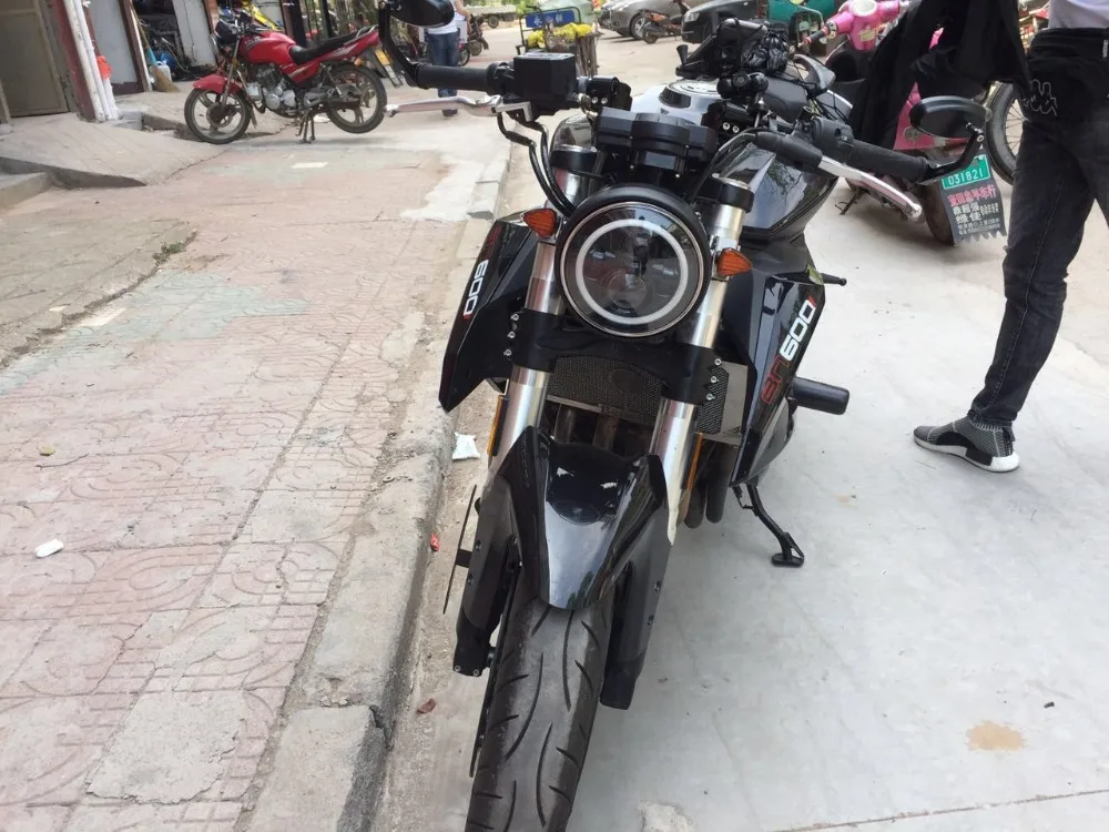 Benelli Leoncino 500 модифицированный 7 5 дюймовый светодиодный ангельские глазки