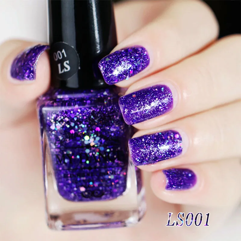 16 цветов 14 мл бренд MYDANCE замачиваемый обычный лак для ногтей блестящий черный