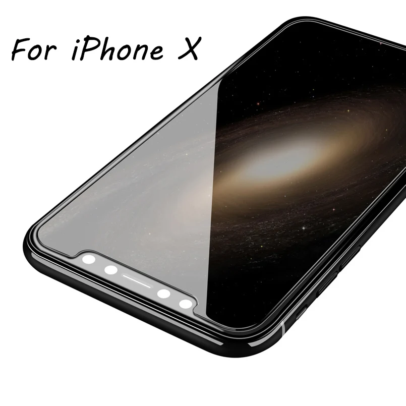 Wellzly с уровнем твердости 9H 2.5D закаленное покрытие Стекло для iPhone 5 5S 5C X 8 7 Plus 6S 10