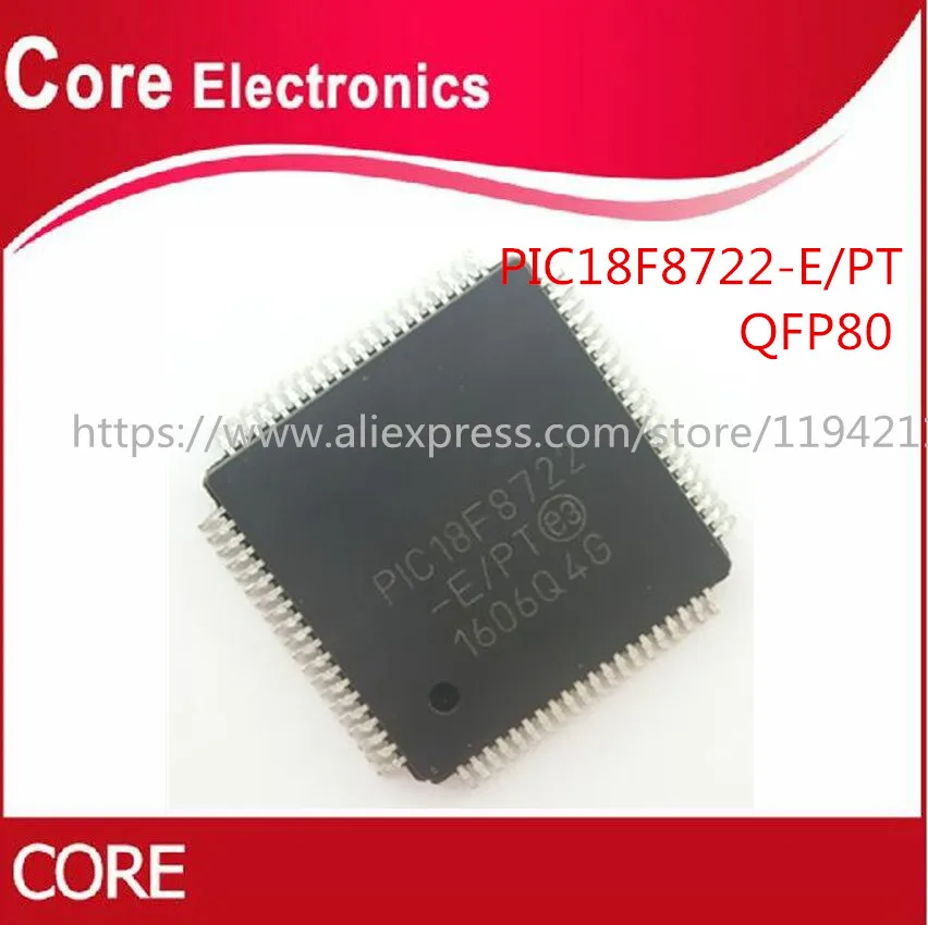 50 шт./лот PIC18F8722 E/PT QFP80|Интегральные схемы| |