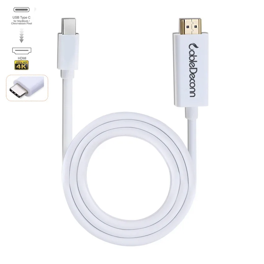 Кабель Thunderbolt 3 USB C к HDMI 4K 3m 1 Type адаптер для Mac book ноутбука Google Chromebook кабель| |