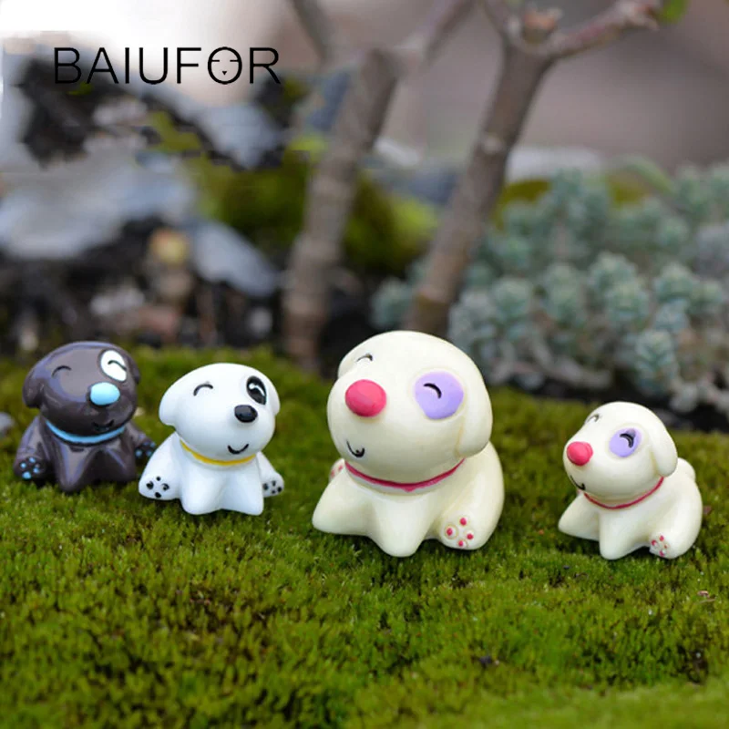 BAIUFOR щенок и собакастатуэтки декор для дома Сказочный Сад миниатюры мини-сад