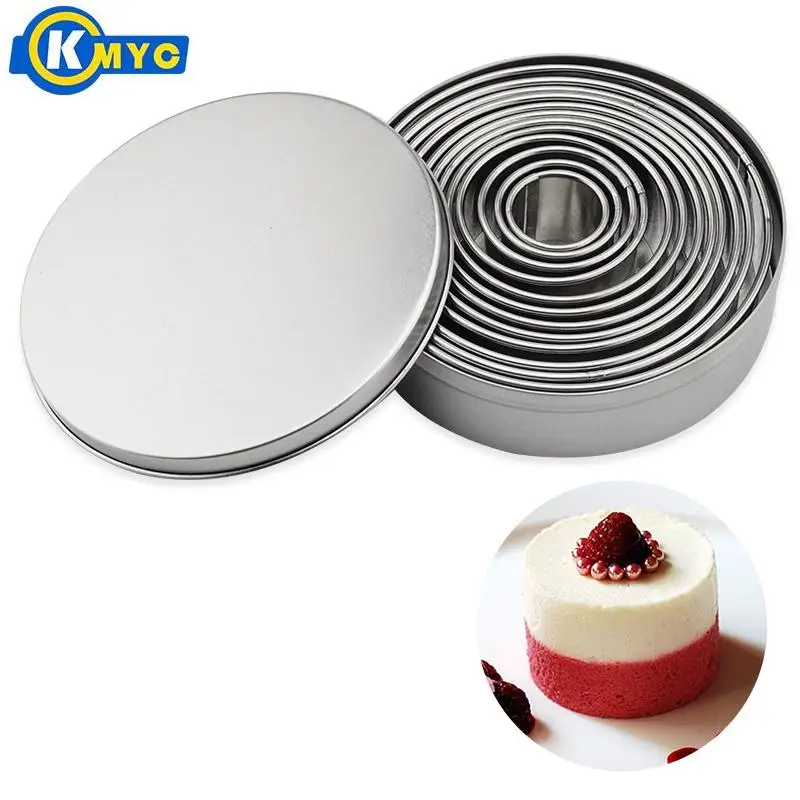 KMYC Нержавеющая сталь для выпечки печенья Форма круглая режущего инструмента