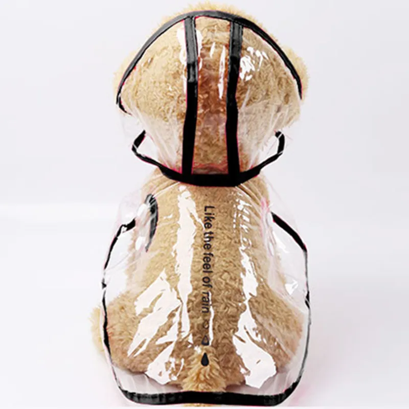 Водонепроницаемый плащ для собаки с капюшоном прозрачный плащ для щенка костюм одежда для собаки на доставку.