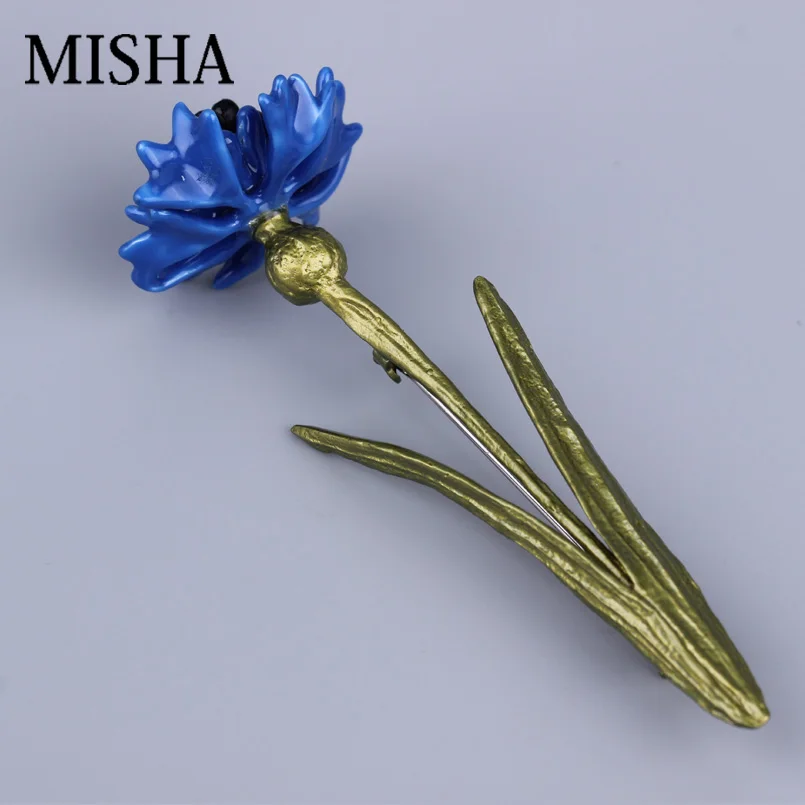 Женская Брошь из натурального жемчуга MISHA Подарочная брошь с пресноводным жемчугом и эмалью Ювелирное