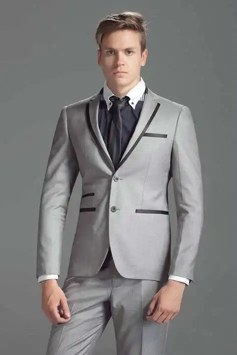 Мужской костюм Slim Fit 2018 мужские свадебные костюмы для шафера на выпускной светло