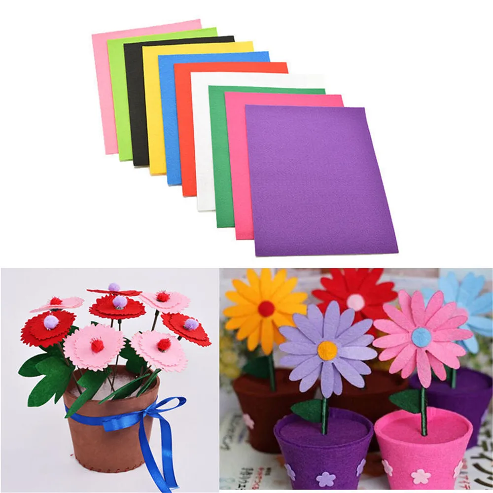 10 * мягкие листы из нетканого войлока толстые детские волокна сделай сам ассорти