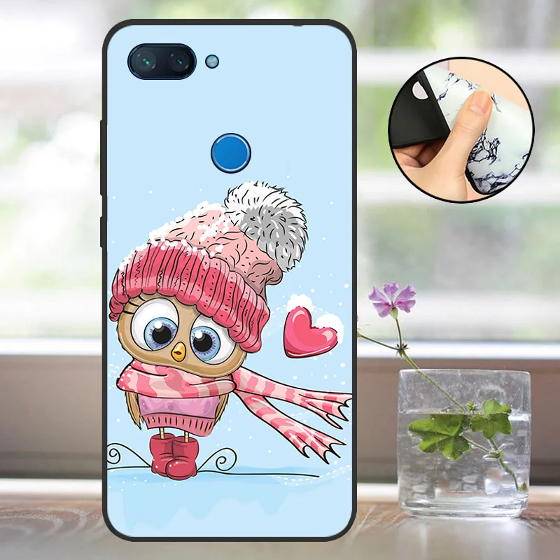 Силиконовый чехол Xiaomi mi 8 LITE бампер 6 26 мягкий матовый lite для телефона mi8 Lite coque capa bag