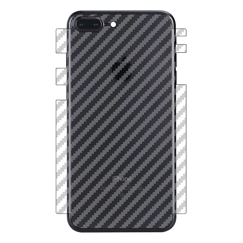 5 шт. полное покрытие 3D задняя часть из углеродного волокна Fim для iPhone 7 8 plus 6s