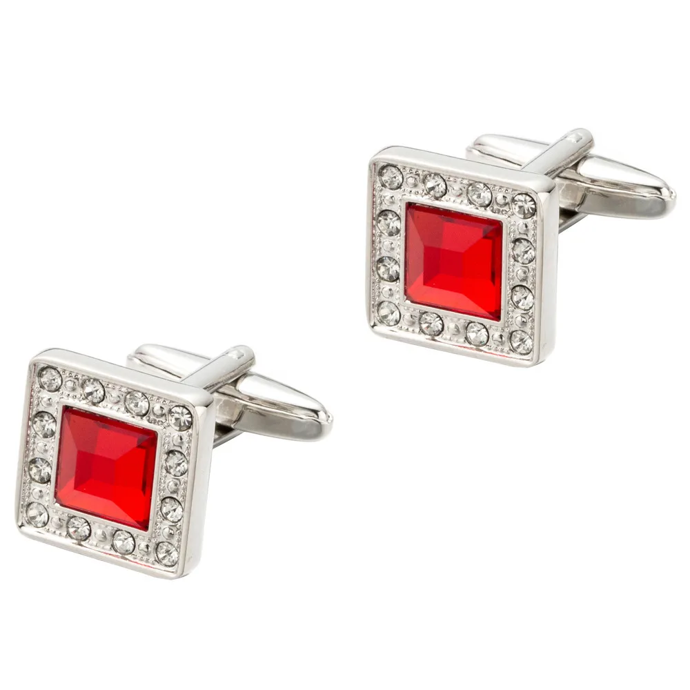 Drop Ship High Quality Men's Cufflink Crystal CZ Stone Shirt cuff links Wedding Gift Lawyer Gemelos Wholesale 720 | Украшения и