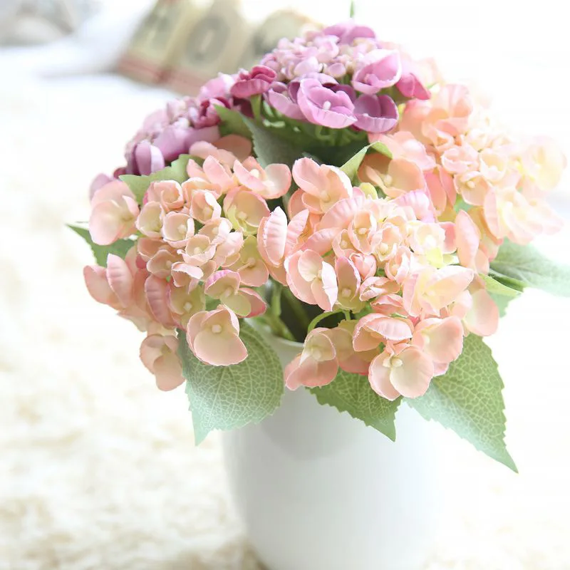

Rose Hydrangea simulation flower rose export home decoration wedding fake flower