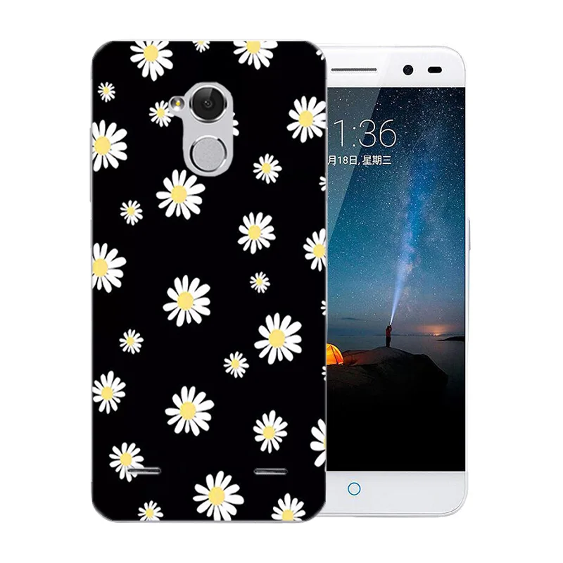 Чехлы для ZTE Blade V7 Lite прозрачный мягкий силиконовый чехол Grimace с рисунком чехлы 5 0