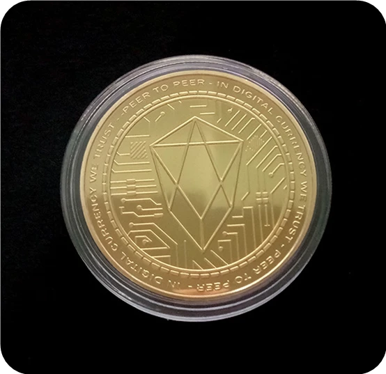 Валюта грейпфрута Виртуальная металлическая памятная монета EOS экспортная