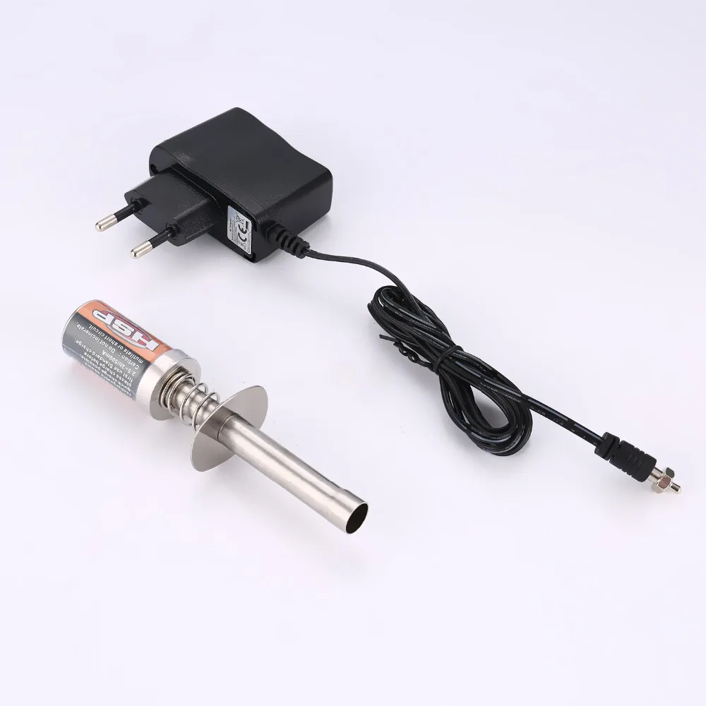 1.2V 1800mAh Rechargeable Nitro Starter Glow Plug Igniter with Charger for HSP RedCat Gas Engine Power1/8 1/10 RC Car | Игрушки и хобби