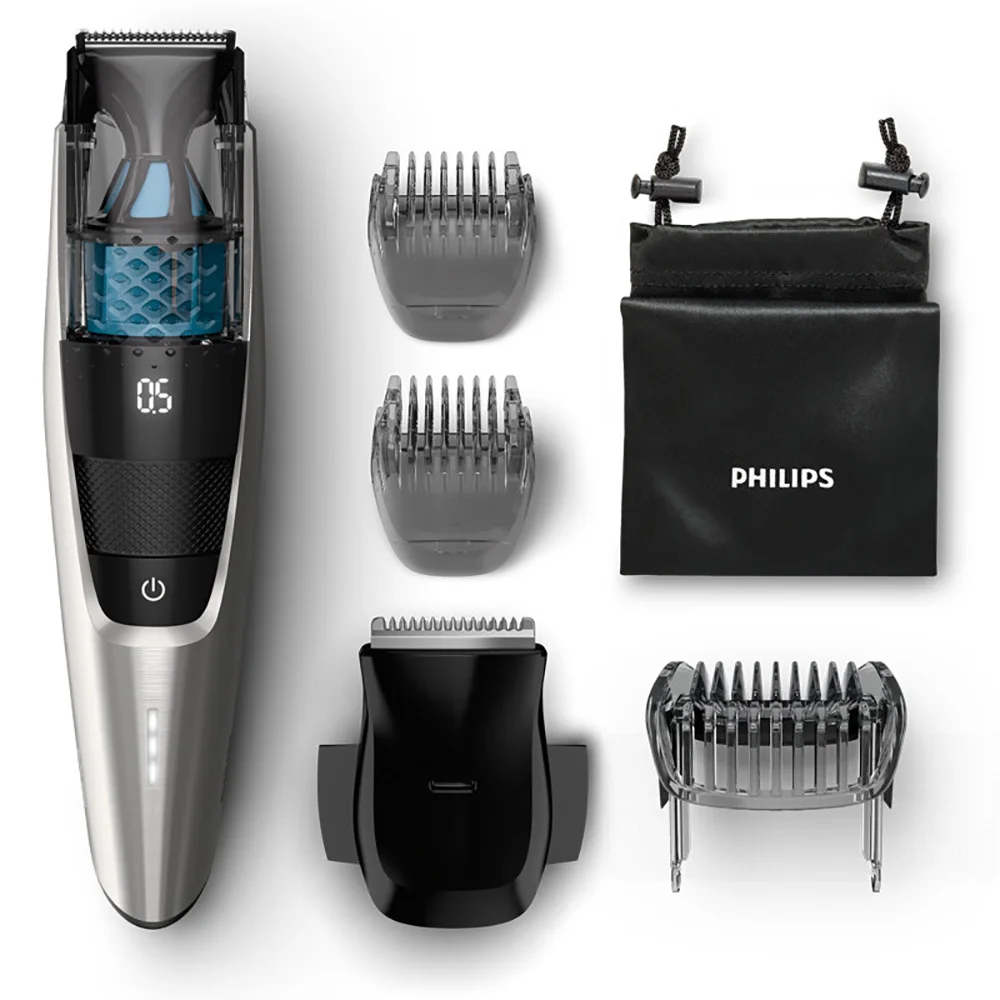 Стайлер PHILIPS для бороды BT7220/15 вакуумный триммер с точным набором инструментов