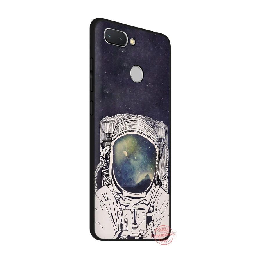 WEBBEDEPP Astronaut Space Outer Soft Phone Case for Redmi Note 8 7 6 5 Pro 4A 5A 6A 4X Plus S2 Go Cases | Мобильные телефоны и