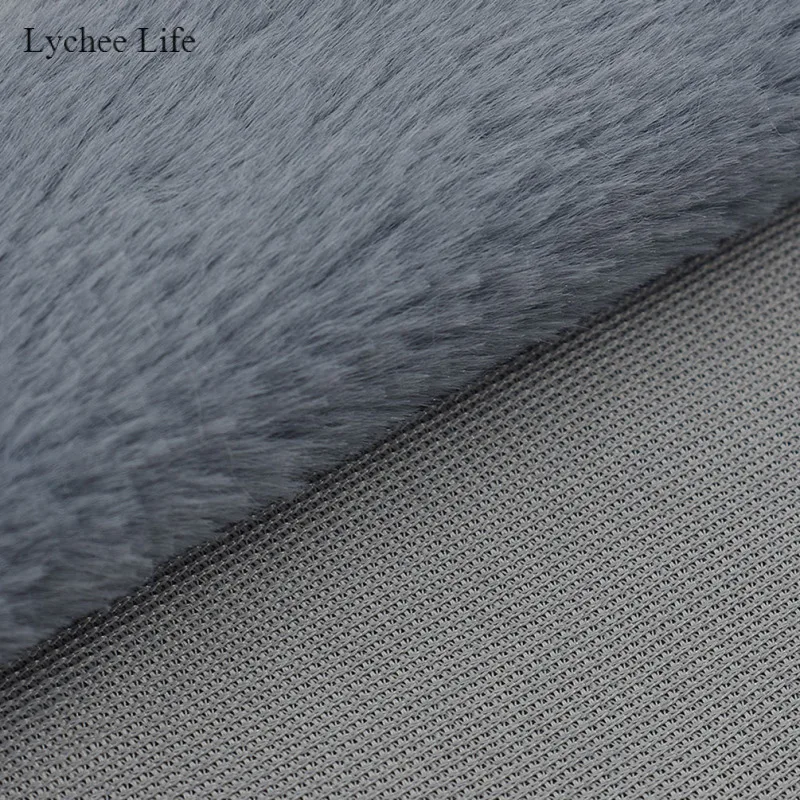 Lychee Life Простой DIY ручной работы имитация меха мягкая ткань для домашнего текстиля