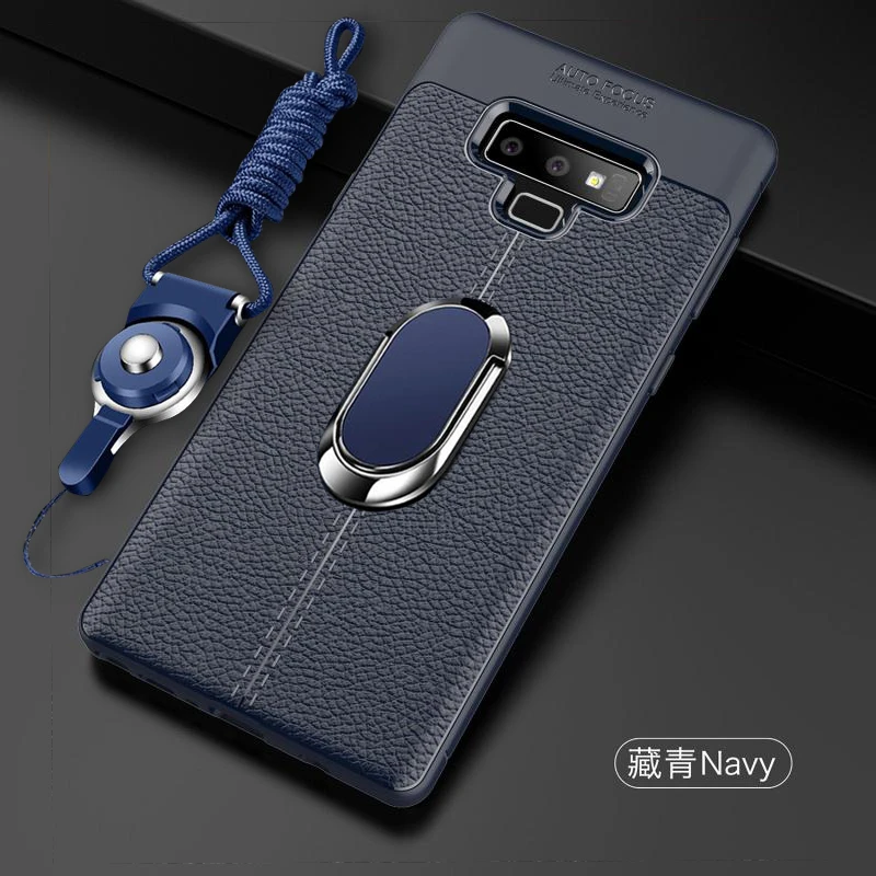 Чехол для телефона samsung Galaxy S8 S9 плюс S7 край магнитное кольцо мягкий силиконовый держатель задняя крышка для samsung Galaxy примечание 8 9 принципиально