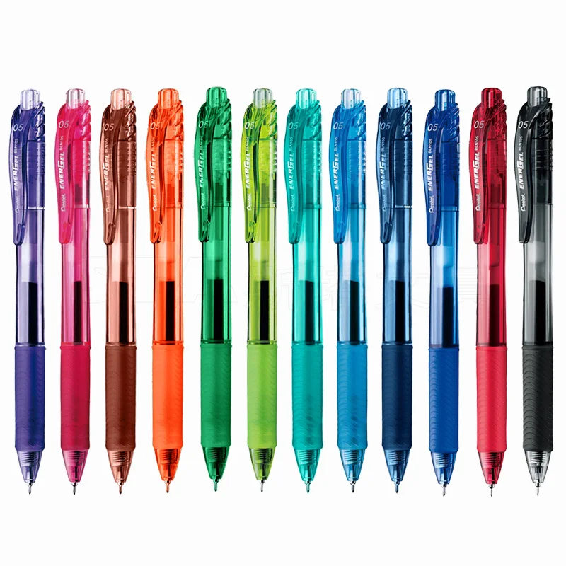 Японская гелевая ручка Pentel 0 5 мм выдвижная многоцветная с иглами быстросохнущая