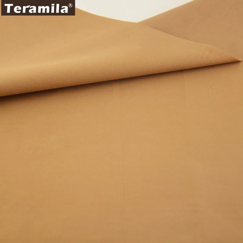 

New Arrivals Classic Solid Coffee Color 100% Cotton Fabric Twill Fat Quarter Home Textile Material Bed Sheet Patchwork By Meter