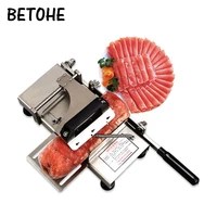 betohe stainless steel manual frozen meat slicerhandle meat cutting machinevegetable slicing machinemutton rolls machine